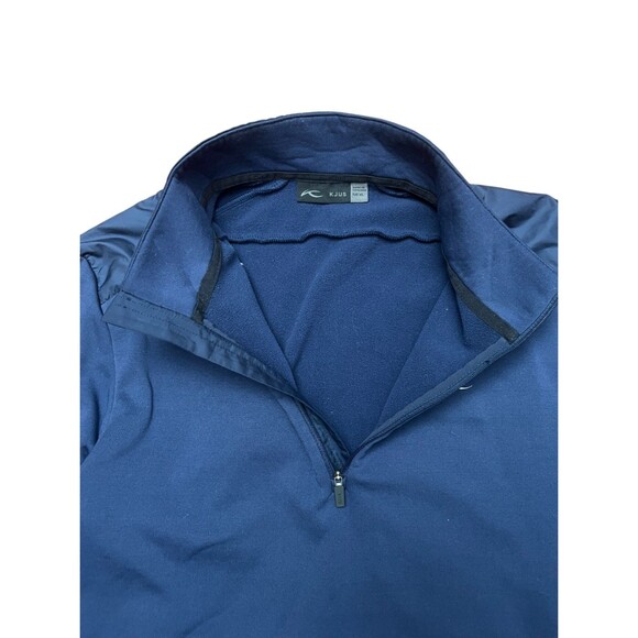 KJUS Caldera Half Zip Pullover Mens 54/XL Blue Stretch Shoulder Golf MSRP $199 - Picture 8 of 16